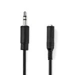 Billede af Stereo Audio kabel 3.5 mm Hanstik 6.35 Hunstik Nikkelplateret 0.20 m Runde Sort Plastikpose