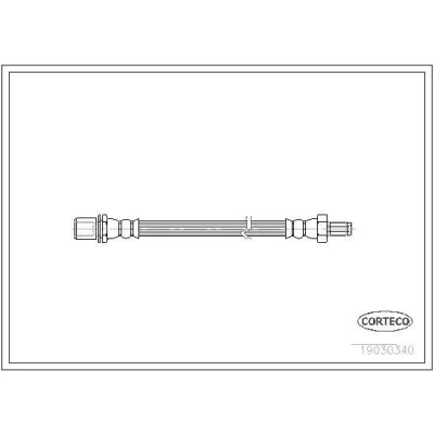 Billede af CORTECO 19030340 Bremseslange foran og bagved 251 TOYOTA: MR2 I Coupe, Corolla V Coupe