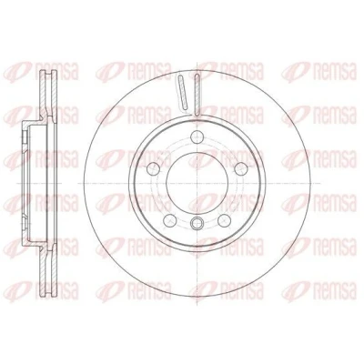 Billede af REMSA 61439.10 Bremseskiver foraksel 294, 294 22 5 ventileret MINI: Countryman
