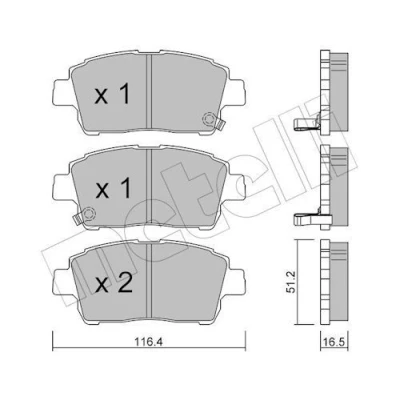 Billede af Bremseklodser METELLI 22 0423 0