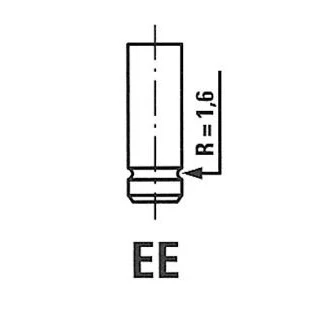 Billede af FRECCIA R3323/SCR Indsugningsventil 36 Forkromet ventilstav FIAT: X 1/9