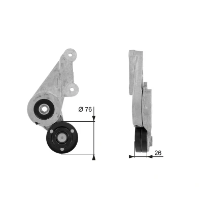 Billede af GATES FleetRunner Micro V Kit T38304 Strammehjul VOLVO: V70 I, 850 Stationcar, 960 II Sedan