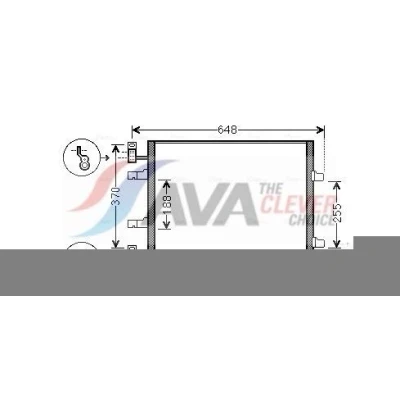 Billede af PRASCO RTA5459 Kondensator 15,5 Aluminium 580 RENAULT: TRAFIC 2 Bus