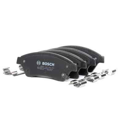 Billede af BOSCH 0 986 494 644 Bremseklodser Low Metallic med akustisk advarsel for slid anti knirke plade, monteringsvejledning