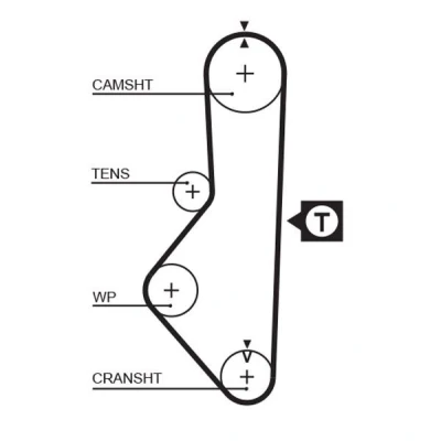 Billede af GATES FleetRunner Micro V Stretch Fit 5086 Tandrem 109 1038 22 Polykloropren (Neopren)