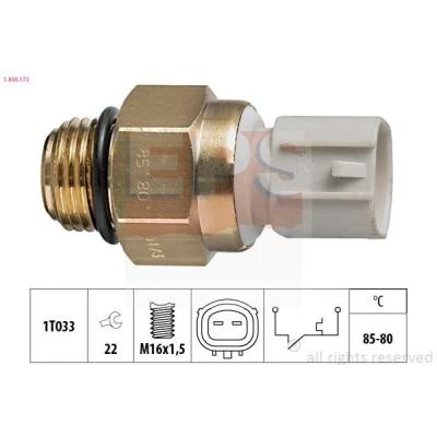 Billede af EPS 1.850.173 Temperaturkontakt, kølerventilator M16x1,5 Made in Italy OE Equivalent