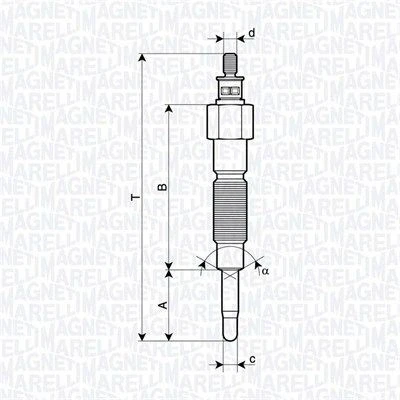 Billede af Gløderør MAGNETI MARELLI 062900142304