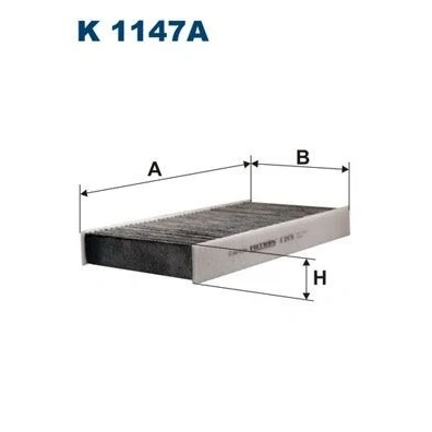 Billede af FILTRON K 1147A Kabinefilter Aktivkulfilter 313 152 41 PEUGEOT: 407 SW, Sedan, CITROËN: C5 II Hatchback, Stationcar