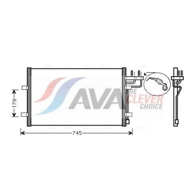 Billede af PRASCO FDA5367 Kondensator 11,6 Aluminium 620 FORD: Focus 2 Kombi, C Max