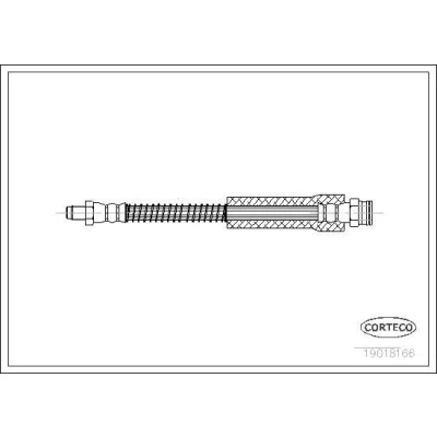 Billede af CORTECO 19018166 Bremseslange foran og bagved 325 PEUGEOT: 205 II Hatchback
