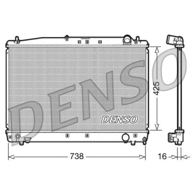 Billede af DENSO DRM50033 Radiator Aluminium 425 738 16 TOYOTA: Avensis II Station Wagon, I Sedan, Verso