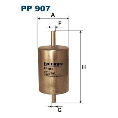 Billede af FILTRON PP 907 Brændstoffilter Ledningsfilter 8 RENAULT: MEGANE 1, TWINGO HYUNDAI: Santa Fe I