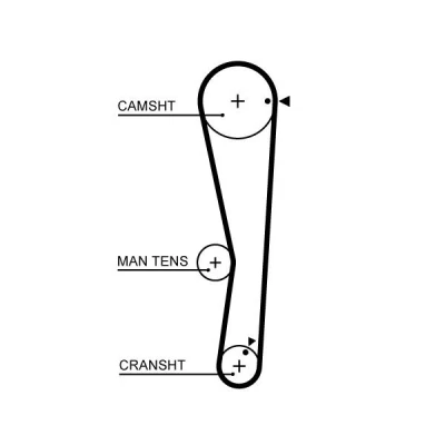 Billede af GATES FleetRunner Micro V Stretch Fit 5687XS Tandrem 109 872 25 Fiberglas, HNBR (Hydreret akryl nitril butadien gummi) MITSUBISHI: COLT 5, Lancer 7