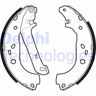 Billede af DELPHI LS1983 Bremsebakker 229 42 FORD: Focus 2 Kombi
