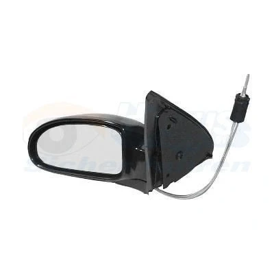 Billede af Sidespejl Van Wezel 1858803 venstre sort Komplet spejl, konveks, intern justering, Indstilling: Tovtræk FORD: Focus Mk1 Hatchback