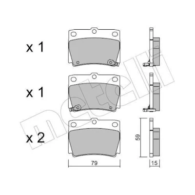 Billede af Bremseklodser METELLI 22 0484 0