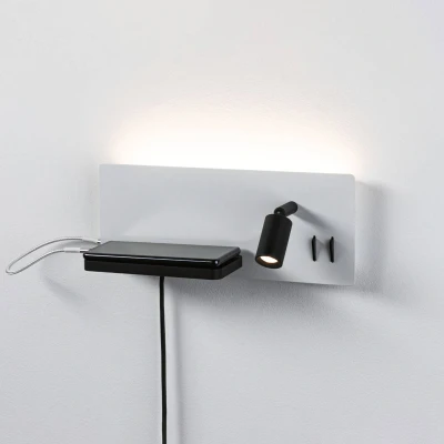 Billede af Paulmann LED væglampe Serra USB C, venstre side
