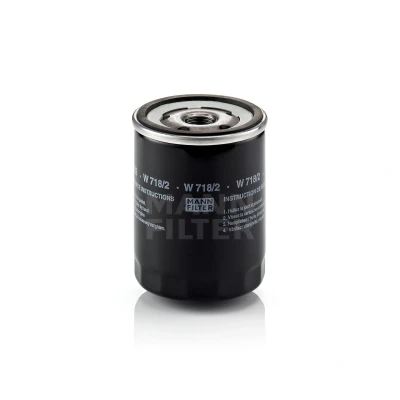 Billede af MANN filter W 718/2 Oliefilter 3/4 16 UNF med en returløbs stop ventil Påskruet FIAT: 124 Sport Spider, Ducato II Ladvogn/Chassis
