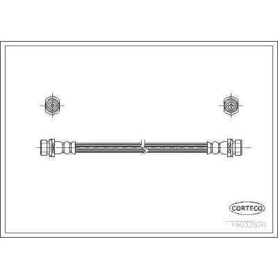 Billede af CORTECO 19032870 Bremseslange bagaksel 440