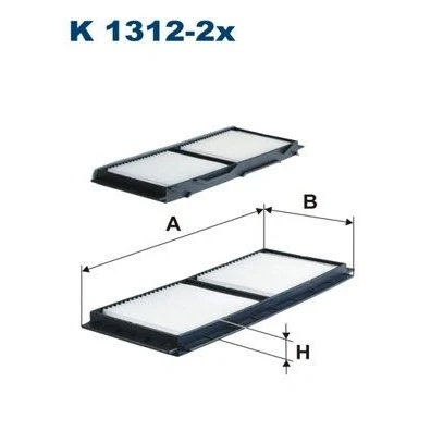 Billede af FILTRON K 1312 2x Kabinefilter Partikelfilter 251 104 17 MAZDA: 3 Hatchback, Sedan