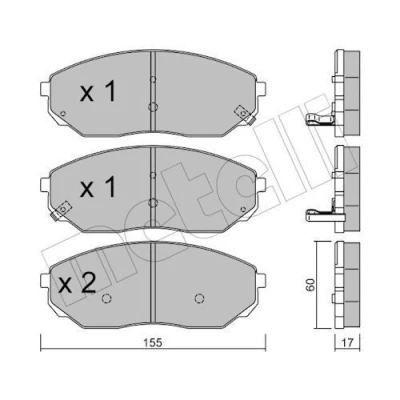Billede af Bremseklodser METELLI 22 0515 0