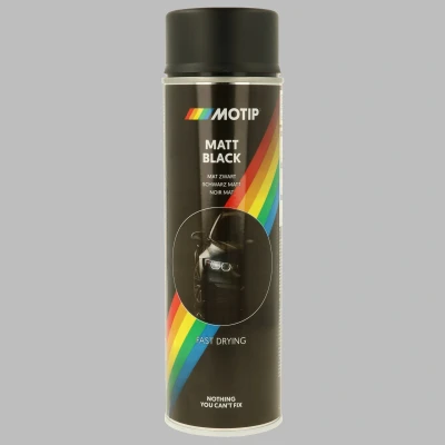 Billede af MOTIP 04006 Maling 1K Lak 500 Kompakt yellow glossy 400 ml Black matt
