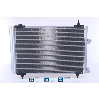 Billede af NISSENS 94570 Kondensator med tørrer Aluminium 560 R 134a PEUGEOT: 307 SW, Stationcar, Hatchback