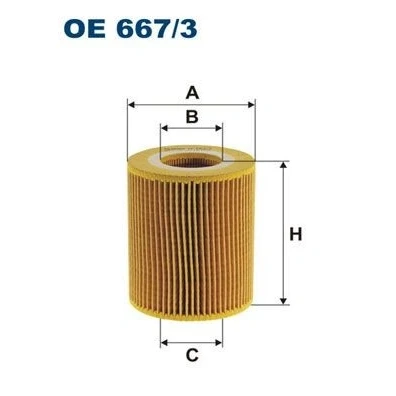Billede af FILTRON OE 667/3 Oliefilter Filterindsats LAND ROVER: Range Rover Sport, Discovery 4, CITROËN: C5 III Stationcar, 3, C6 Sedan