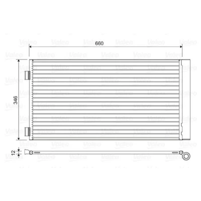 Billede af VALEO 814408 Kondensator med tørrer Aluminium 346 R 134a