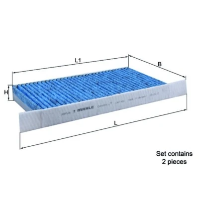 Billede af MAHLE ORIGINAL LAO 426/S Kabinefilter Aktivkulfilter, med antiallergisk virkning, antibakteriel virkning 343,0 134 30,0 CST4624