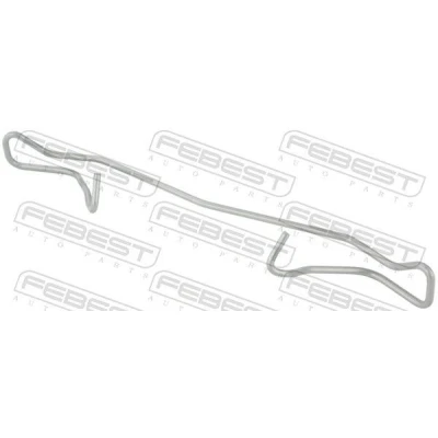 Billede af FEBEST 0303 001 Fjeder, skivebremseklodser OPEL: Corsa E Hatchback, Astra H Caravan, RENAULT: Captur, VOLKSWAGEN: Golf 5