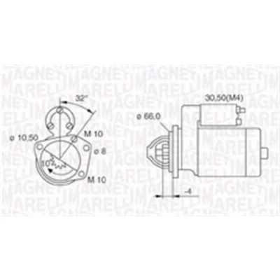 Billede af MAGNETI MARELLI 063721207010 Starter 12 2,2 10 NISSAN: Primastar Bus, RENAULT: TRAFIC 2 LAGUNA