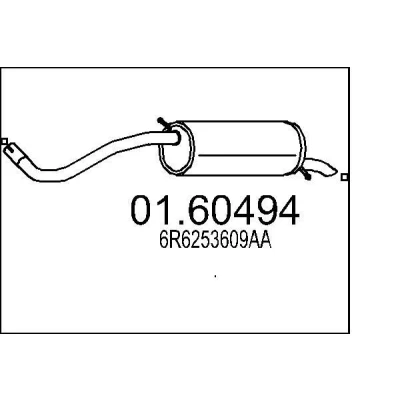 Billede af MTS 01.60494 Lydpotte 1180 SKODA: Fabia 2, SEAT: Ibiza 4 ST