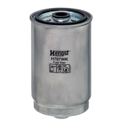 Billede af HENGST filter H707WK Brændstoffilter Påskruet HYUNDAI: i30 I Hatchback, i40 Stationcar, II KIA: cee‘d Sportswagon, CARENS 4