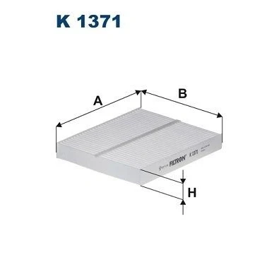 Billede af FILTRON K 1371 Kabinefilter Partikelfilter 229,5 200 30