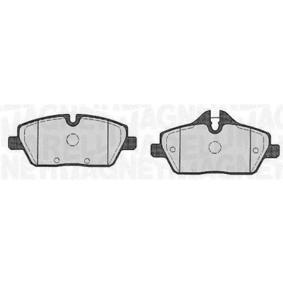Billede af MAGNETI MARELLI 363916060147 Bremseklodser Forberedt til slidindikator BMW: 1 Hatchback, 2 Active Tourer, Coupe, MINI: Clubman, Cabriolet
