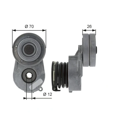 Billede af GATES FleetRunner Micro V Kit T38496 Strammehjul OPEL: Corsa D Hatchback, C Astra H Hatchback