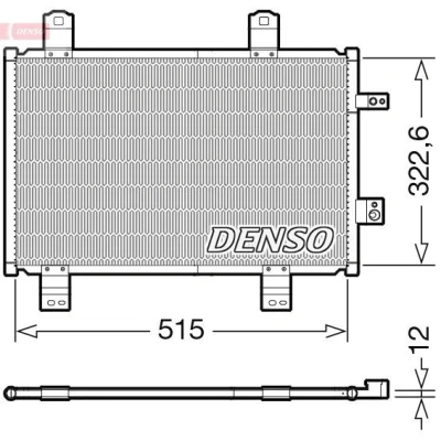 Billede af DENSO DCN44018 Kondensator uden tørrer R 134a