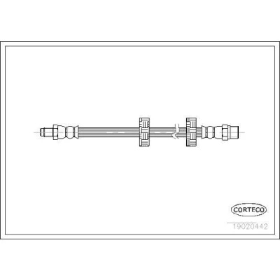 Billede af CORTECO 19020442 Bremseslange foraksel 290 VOLVO: 740 Sedan, VOLKSWAGEN: Polo II Hatchback