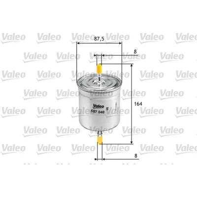 Billede af VALEO 587040 Brændstoffilter Ledningsfilter 8 VOLVO: V70 3, 2, S60 I