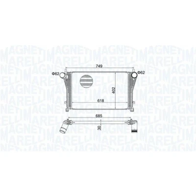 Billede af MAGNETI MARELLI 351319205370 Intercooler SEAT: Leon III Hatchback, AUDI: A3 Cabriolet
