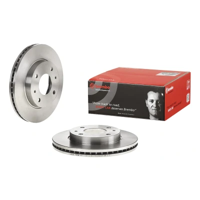 Billede af BREMBO 09.A258.10 Bremseskiver 257 24 4 indvendigt ventileret HYUNDAI: SONATA