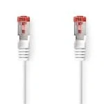 Billede af Kat 6 kabel RJ45 (8P8C) Hanstik S/FTP 20.0 m Runde PVC LSZH Sort Plastikpose