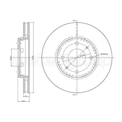 Billede af Bremseskive METELLI 23 0467C