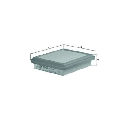 Billede af MAHLE ORIGINAL LX 591 Luftfilter 49,0 185 233,0 Filterindsats MITSUBISHI: GALANT 6