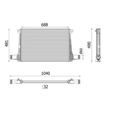 Billede af Ladeluftkøler MAHLE ORIGINAL CI 711 000P