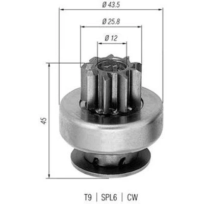 Billede af MAGNETI MARELLI 940113020237 Spidshjul, starter
