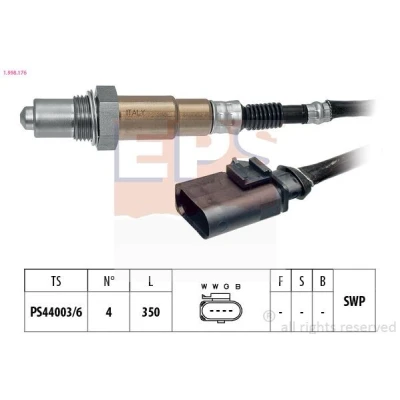 Billede af EPS 1.998.176 Lambdasonde Made in Italy OE Equivalent opvarmet, pladesonde, Gevind, forsmurt SKODA: Fabia 2, VOLKSWAGEN: Polo V Hatchback, Jetta 4