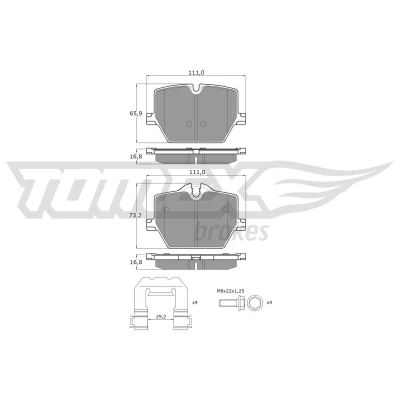 Billede af Bremseklodser TOMEX Brakes TX 60 36
