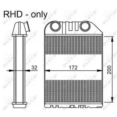 Billede af NRF 54286 Varmeveksler uden ledning